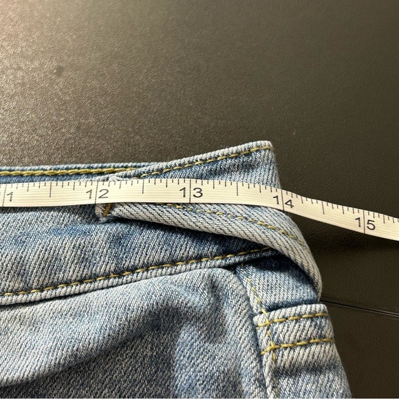 Serra By Joie Rucker Jeans Denim Women's Distressed Wide Leg Blue Size 26 - Picture 6 of 7